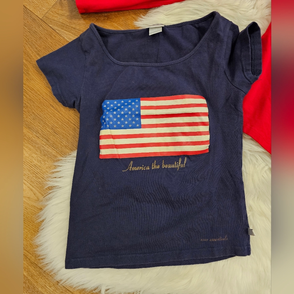 Vintage Patriotic Shirts - Red and Blue - Picture 2 of 7